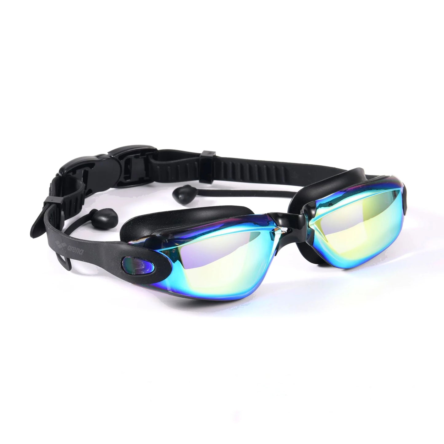 Professional Adult Anti-Fog Swimming Goggles with Earplugs Men Women Swim Leak Proof Adjustable UV Protection Eyewear