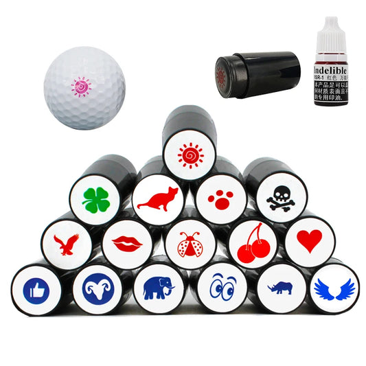 1 Pcs Golf Ball Stamper Stamp Marker Various Patterns Plastic Quick Drying Impression Durable Long Lasting Golf Accessories