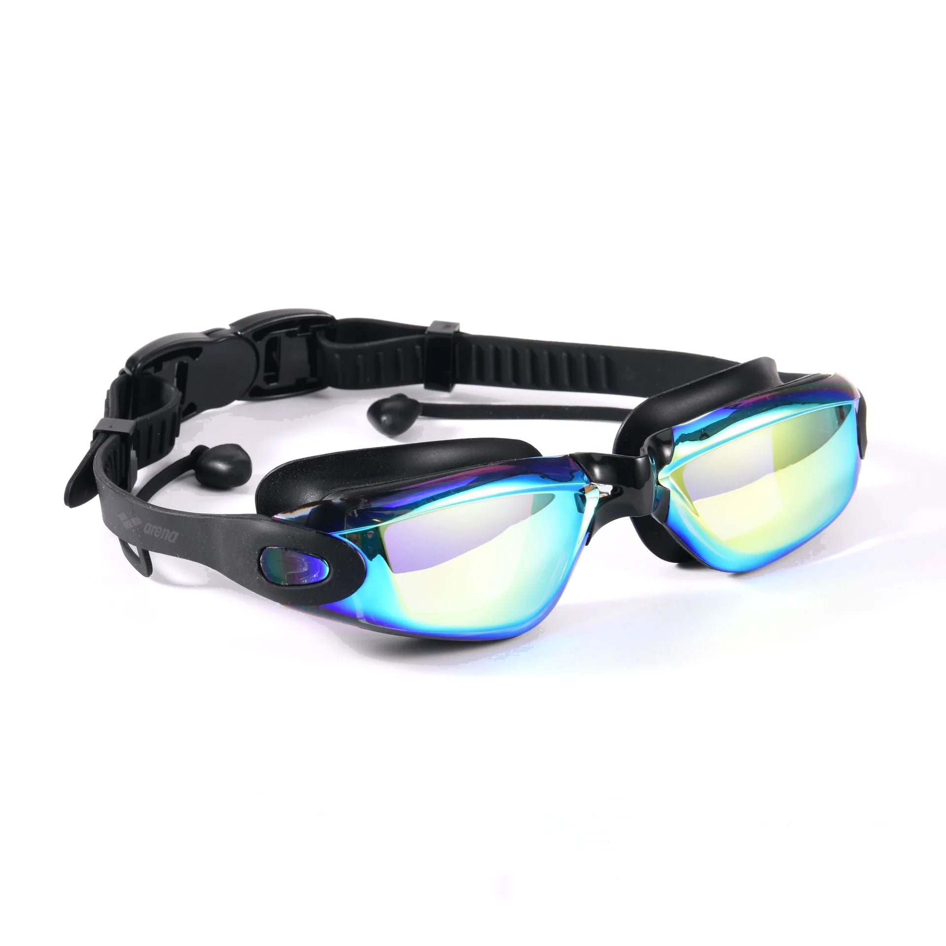 Professional Adult Anti-Fog Swimming Goggles with Earplugs Men Women Swim Leak Proof Adjustable UV Protection Eyewear